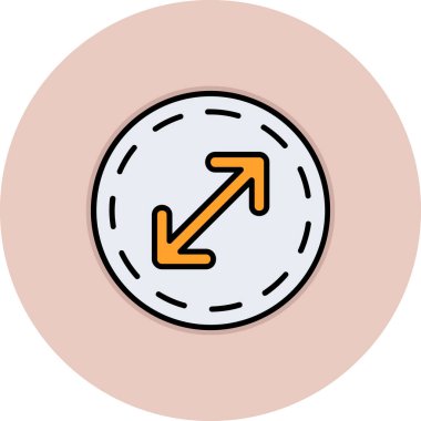 Ok. Web simgesi basit illüstrasyon