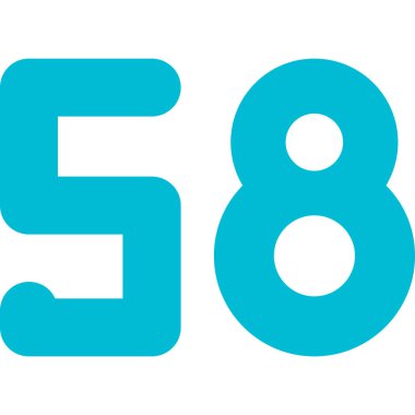 8 numara logo tasarım şablonu, vektör illüstrasyonu