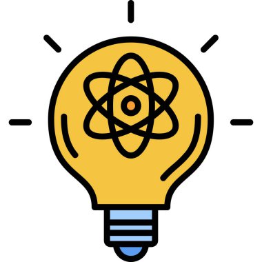 atom. Web simgesi basit illüstrasyon