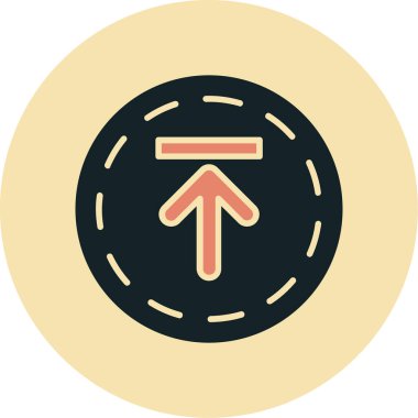 Eğilim biçimi izole edilmiş arkaplanda ok yönü simgesi