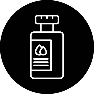 Ateş ikonu vektör illüstrasyonu şişesi