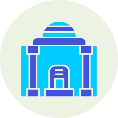 Bina. Web simgesi basit illüstrasyon