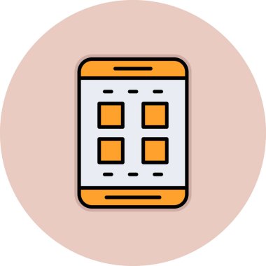 Telefon simgesi vektör illüstrasyonu