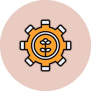 dişli simgesi, vektör illüstrasyon tasarımı