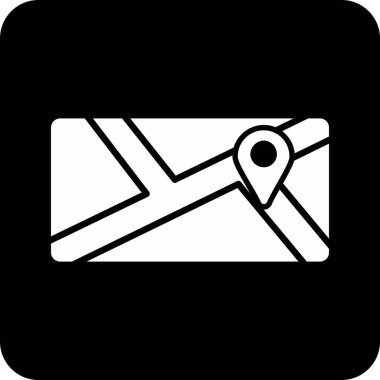 Harita işaretleyici simgesi, vektör illüstrasyonu