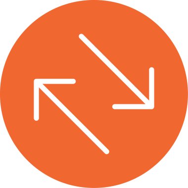 doğru yönde ok simgesi, vektör illüstrasyonu