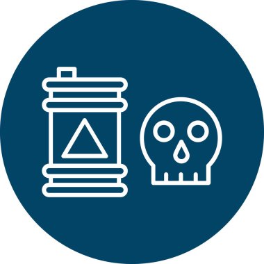 Kurukafa simgesi vektör illüstrasyonu