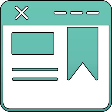 tarayıcı yerleşim simgesi. taslak tarayıcı düzeni vektör simgesi rengi düz izole