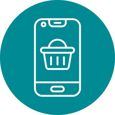 Paralı akıllı telefon alışveriş sepeti