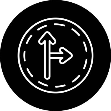 yön simgesi, vektör illüstrasyonu