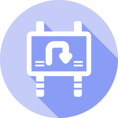 Fiş. Web simgesi basit illüstrasyon