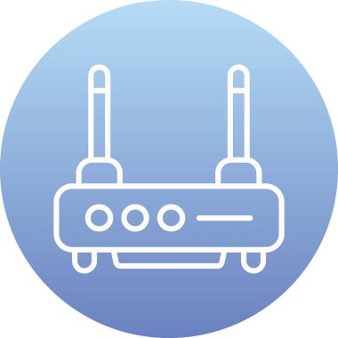 Radyo. Web simgesi basit illüstrasyon