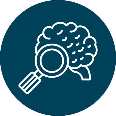 İnsan beyni. Web simgesi