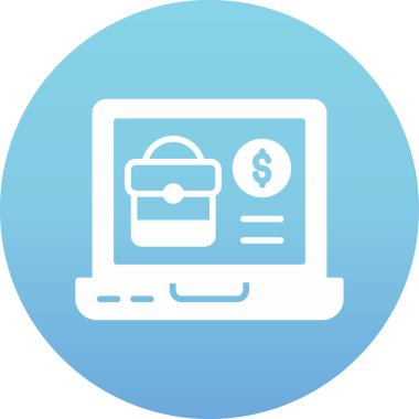 Cüzdan simgesi, vektör illüstrasyonu