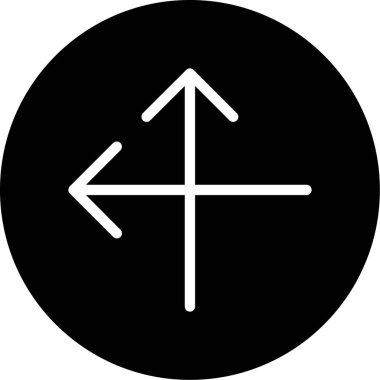 ok simgesi, vektör illüstrasyonu beyaz arkaplanda izole edildi