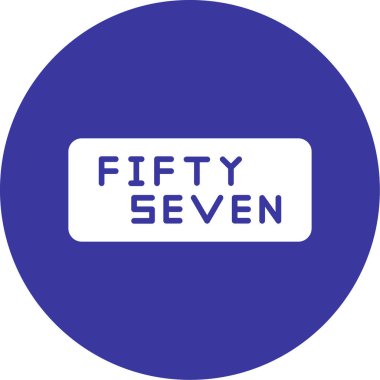 Moda tarzında izole edilmiş altıncı simge