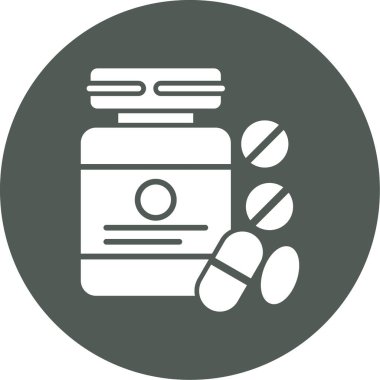 İlaç haplarının vektör illüstrasyonu