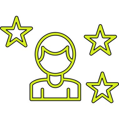 yıldız simgesi vektör illüstrasyonu