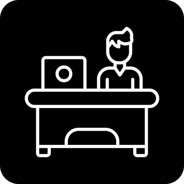 masa simgesi vektör illüstrasyonu