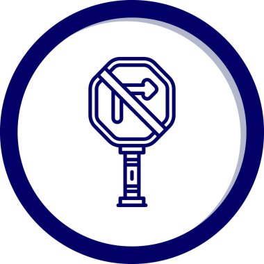 Trafik işaretinin vektör illüstrasyonu