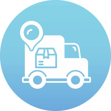 Kamyon. Web simgesi basit illüstrasyon