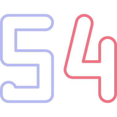 5 numaralı renk çizgisi vektör çizimi