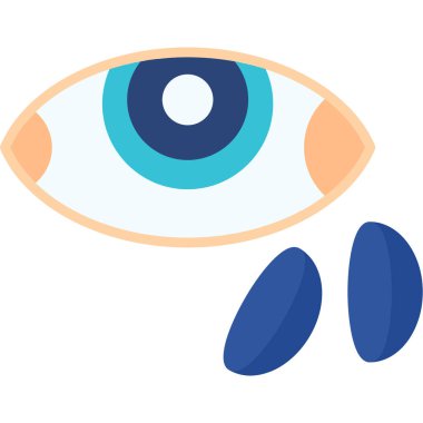 Göz simgesi vektör illüstrasyonu