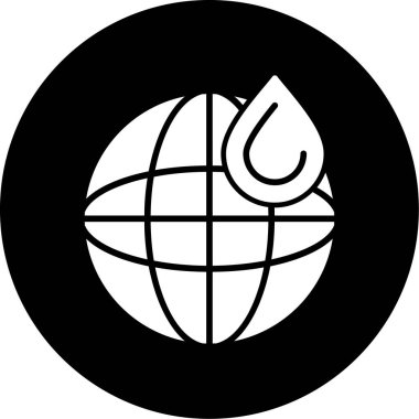 Küre. Web simgesi basit tasarım