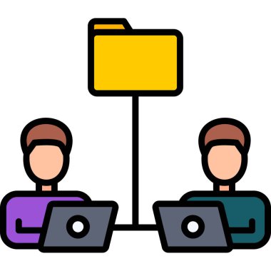 iş yönetimi vektör simgesi