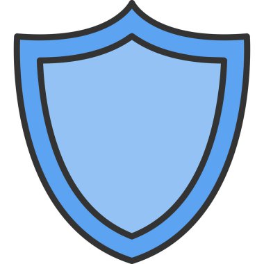 kalkan ikon vektör illüstrasyonu