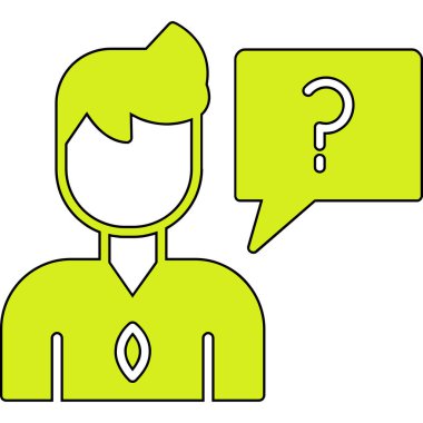 adam soru işareti simgesi, özet biçimi