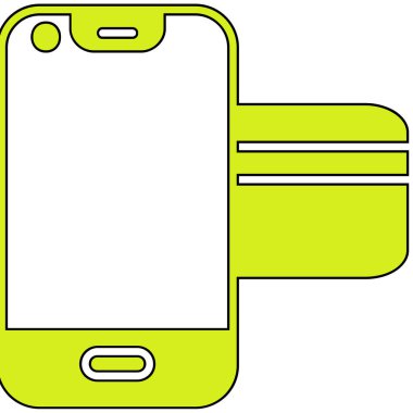 akıllı telefon simgesi vektör illüstrasyonu