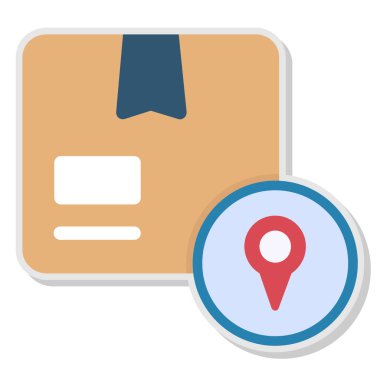 konum haritası simgesi pin simgesi düz biçimli