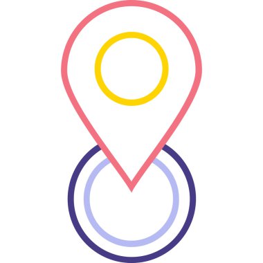 konum haritası simgesi - taslak biçimi