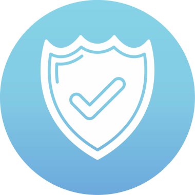 kalkan ikon vektör illüstrasyonu