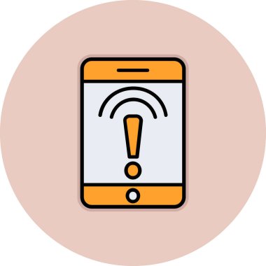 Cep telefonu. Web simgesi basit illüstrasyon