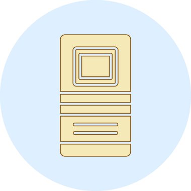 Kredi kartı simgesinin vektör çizimi