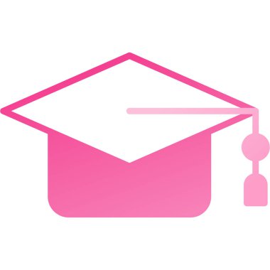 Mezuniyet başlığı simgesinin vektör çizimi