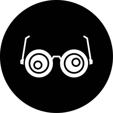 gözlük simgesi vektör illüstrasyonu