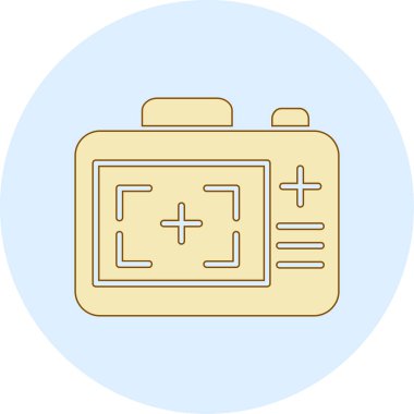 Bir pil simgesinin vektör çizimi