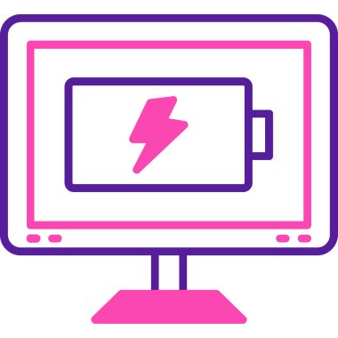 Bilgisayar. Web simgesi basit illüstrasyon