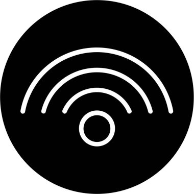 kablosuz sinyal vektör çizgisi simgesi