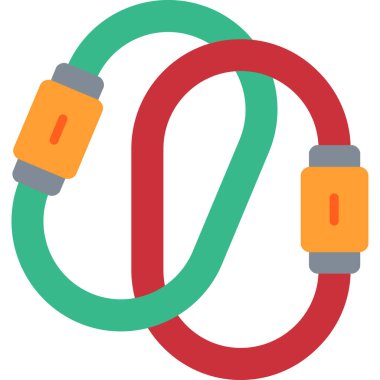 İp simgesi vektör illüstrasyonu atlanıyor