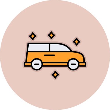 araba simgesi vektör illüstrasyonu