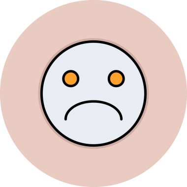 emoji. Web simgesi basit illüstrasyon