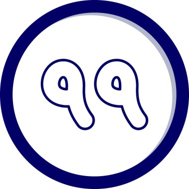 Bir simge çiftinin vektör çizimi