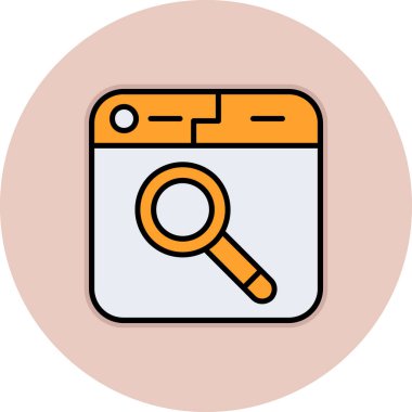 Arama çubuğuyla büyüteç