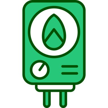 Enerji eko yeşil simgesi - özet biçimi