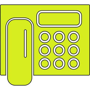 Çizgi film telefonunun vektör çizimi