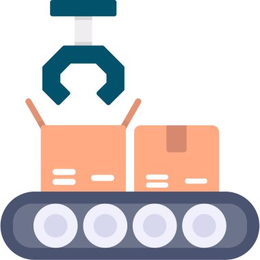 Taşıyıcı. Web simgesi basit illüstrasyon